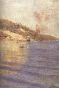 Arthur streeton Musgrave Street Wharf ( nn02) oil